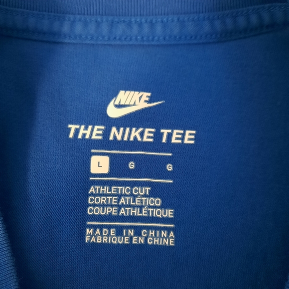 Nike Dri-Fit Men's Royal Blue Athletic Cut Short Sleeve Tee Shirt size Large - Picture 4 of 10